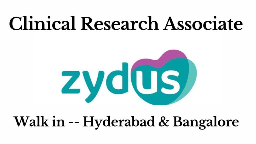 zydus-lifescience-clinical-research-associate-walk-in-hyderabad