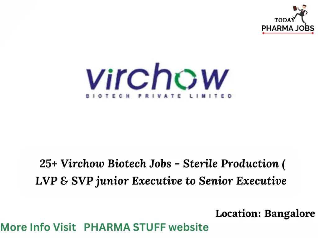 urgent requirement virchow biotech pvt ltd3104893225511140117