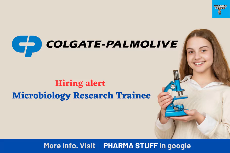  Colgate hiring Microbiology Research Trainee