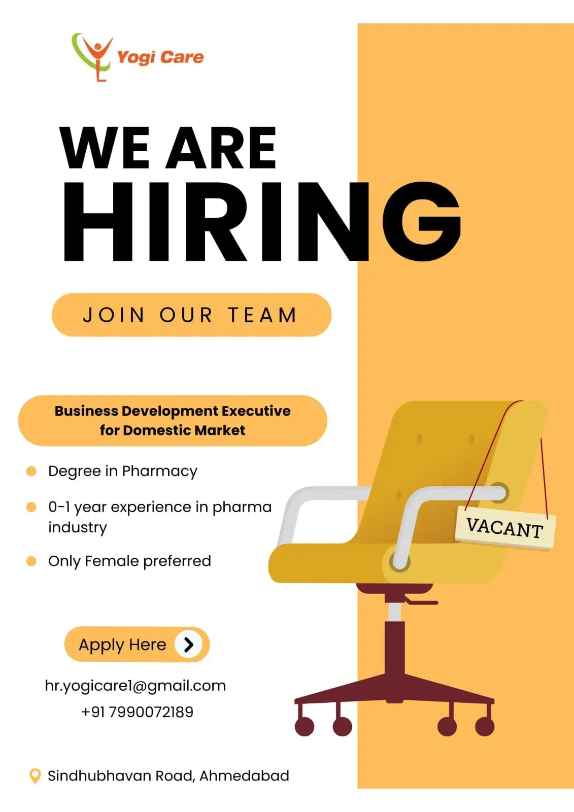 Yogi Care Hering Business Development Executive (1)