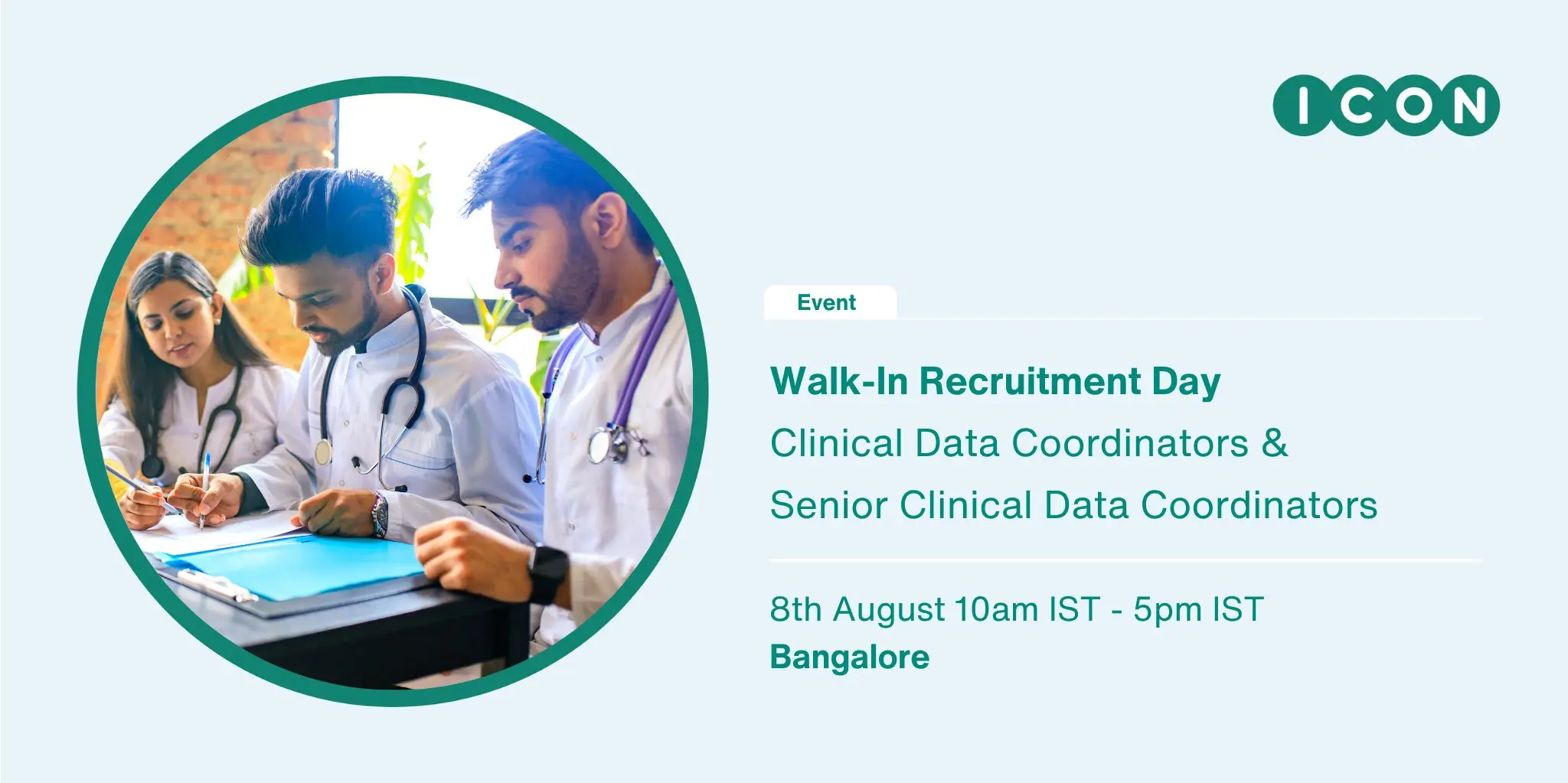ICON Clinical Research Walk-In Clinical Data Coordinator, Sr. Clinical Data Coordinator