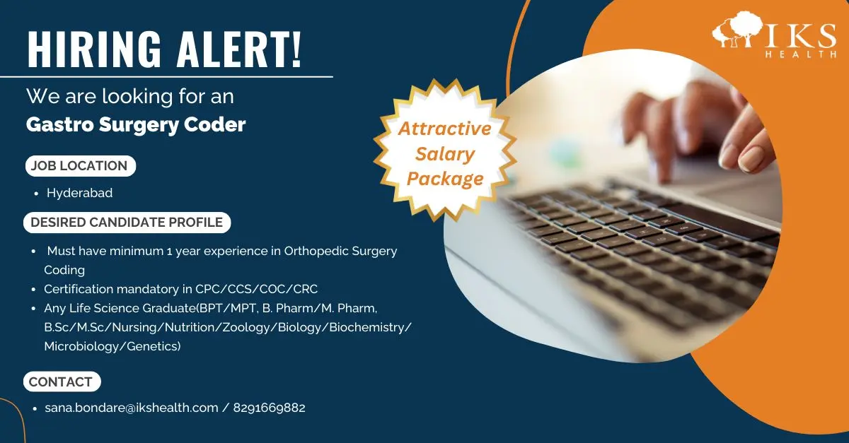 IKS Health Hiring Gastro Surgery Coder