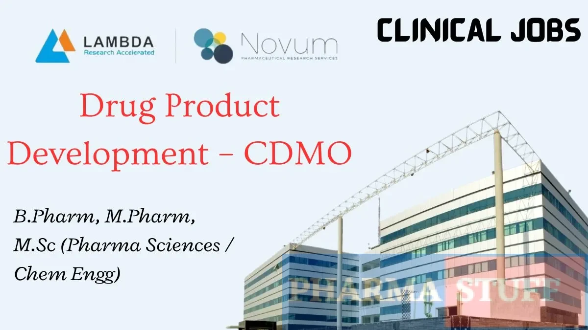 Lambda Research Accelerated Hiring Formulation Scientist (Senior Executive)