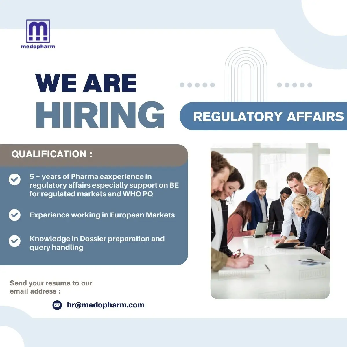 Medopharm Hiring Regulatory Affairs Department