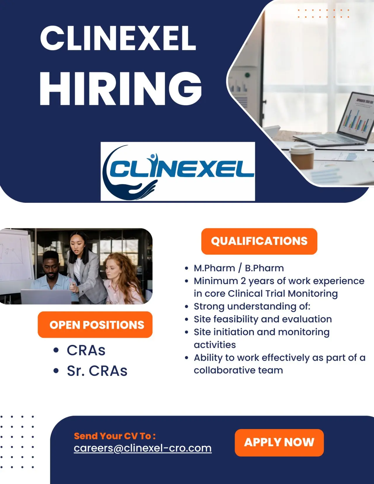 Clinexel Hiring CRA, Senior CRA (1)