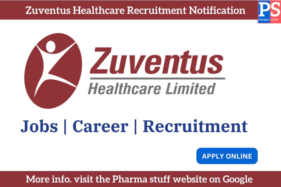 Zuventus Healthcare Recruitment Notification