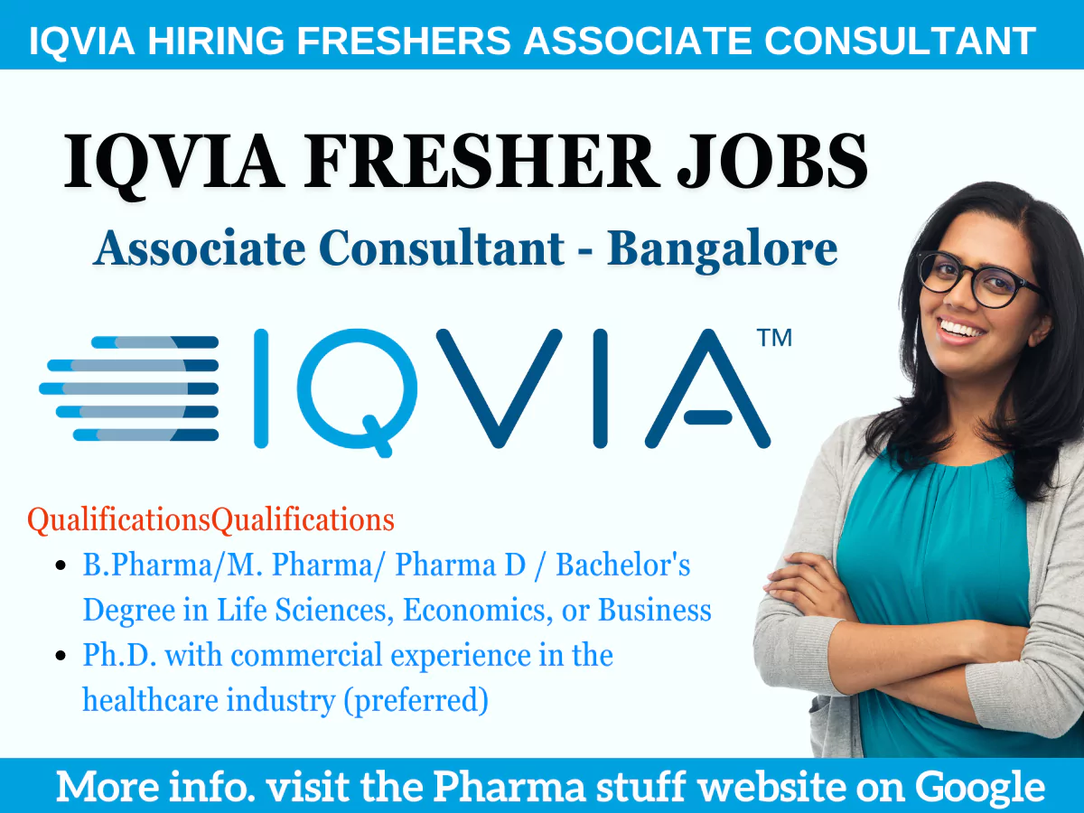 IQVIA Fresher Recruitment - Associate Consultant