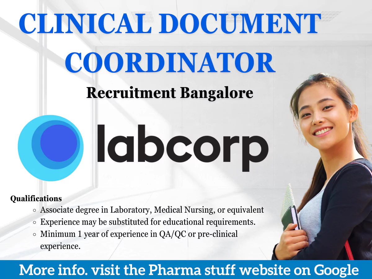 Labcorp Hiring Clinical Document Coordinator - Bangalore