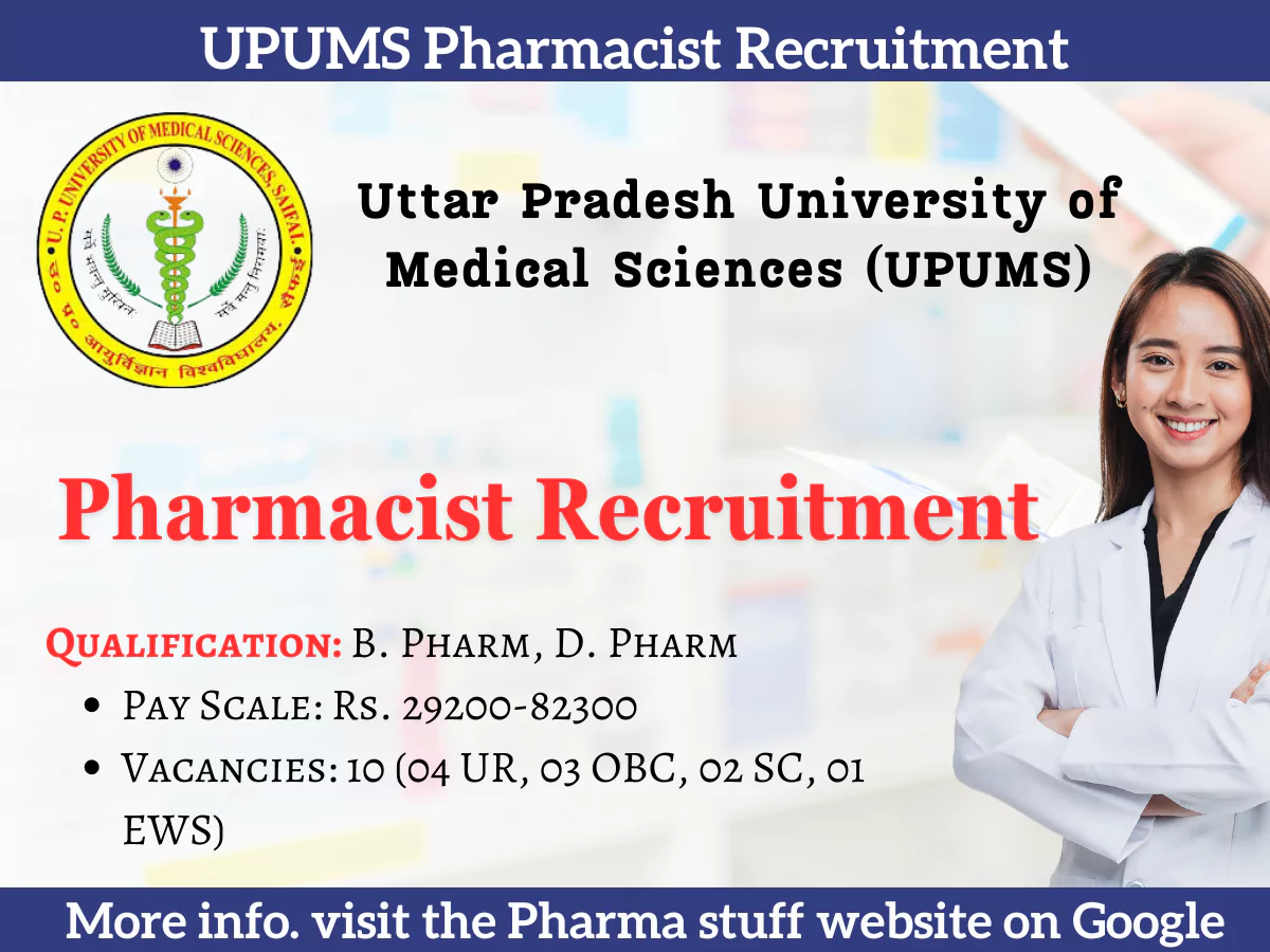 UPUMS Pharmacist Recruitment