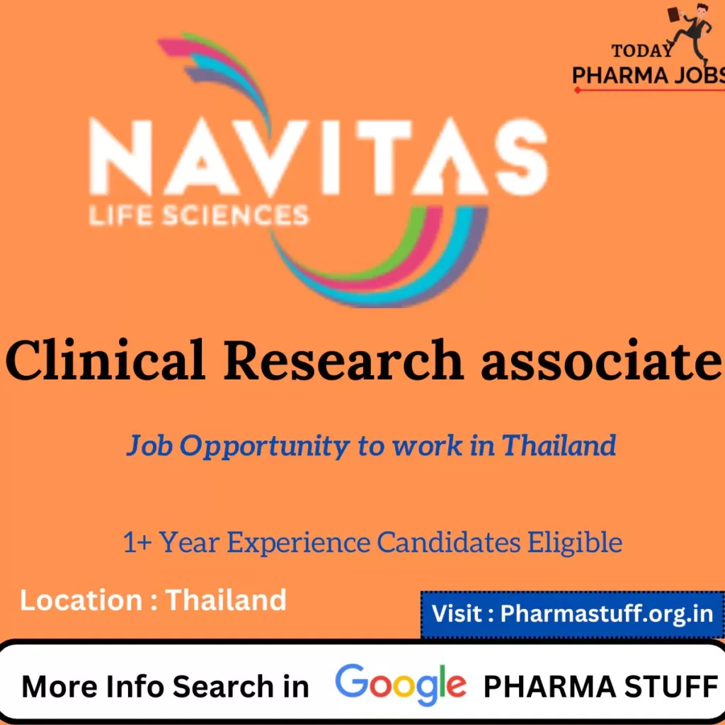 clinical research associate job openings thailand858384618044947508