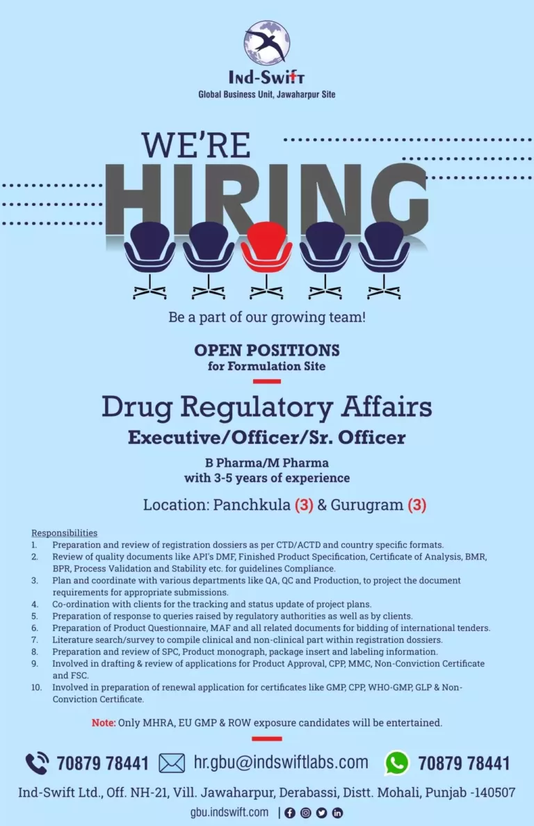 pharma regulatory affairs jobs7894481982446401910 Today Pharma Jobs