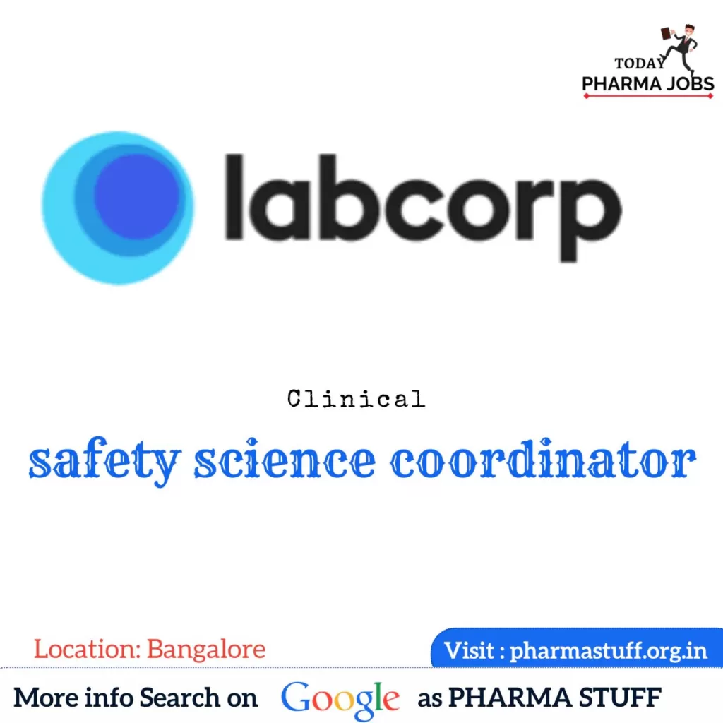 safety science coordinator 1 job vacancies at bangalore0a2006343079047608599 safety science coordinator jobs - Labcorp - Bangalore