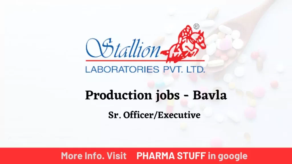 Stallion Laboratories Multiple Job vacancies