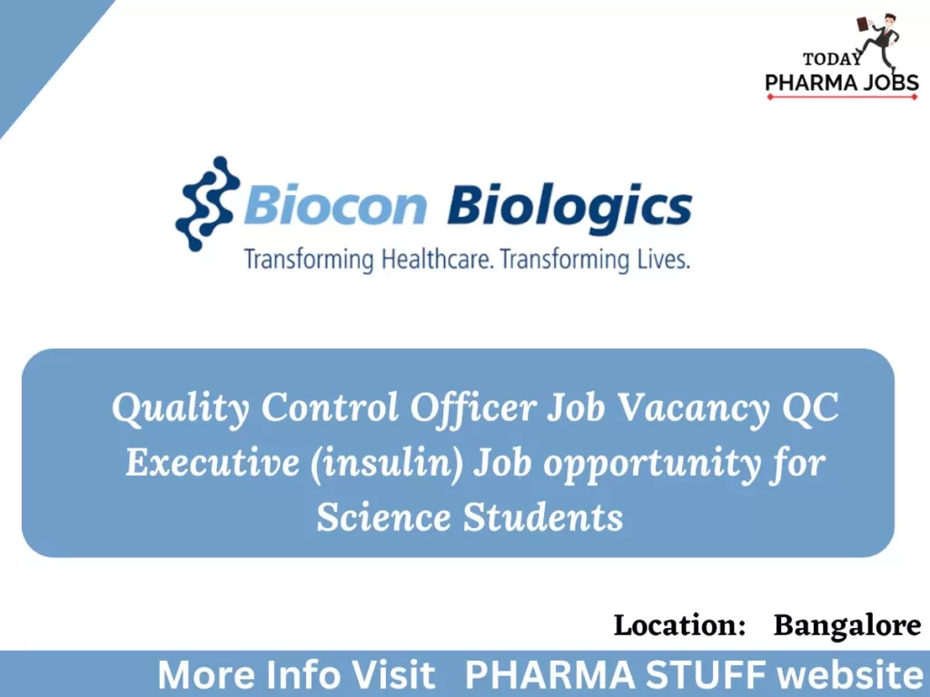 biocon biologics qc executive insulin job opportunity1763434543766537666