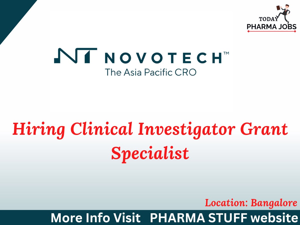Clinical Investigator Grant Specialist Job vacancy at Bangalore