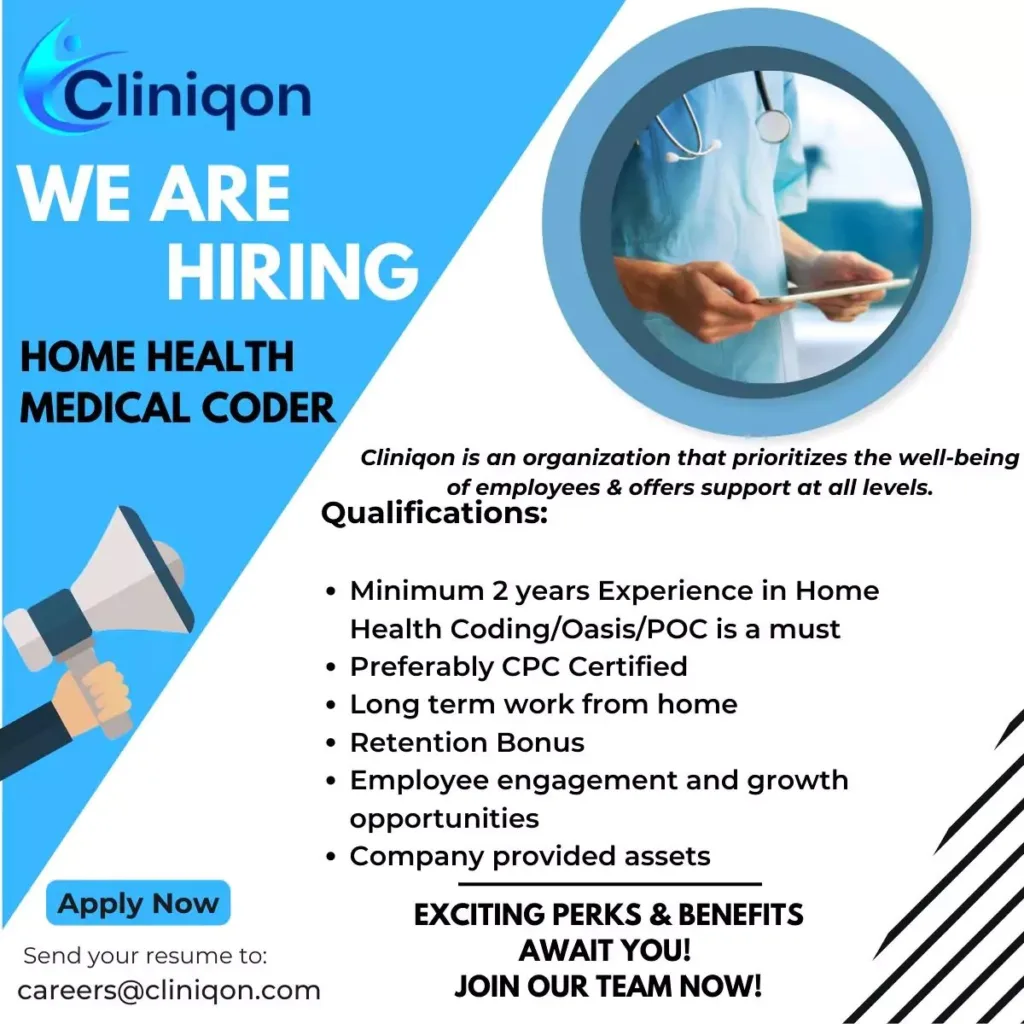 home health medical coding job opportunity for lifesciences1798938366375648901