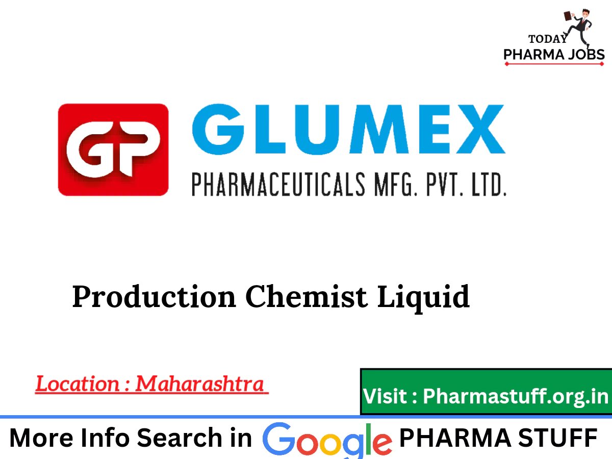 %titl production chemist liquid job openings glumex pharma83932151133688500