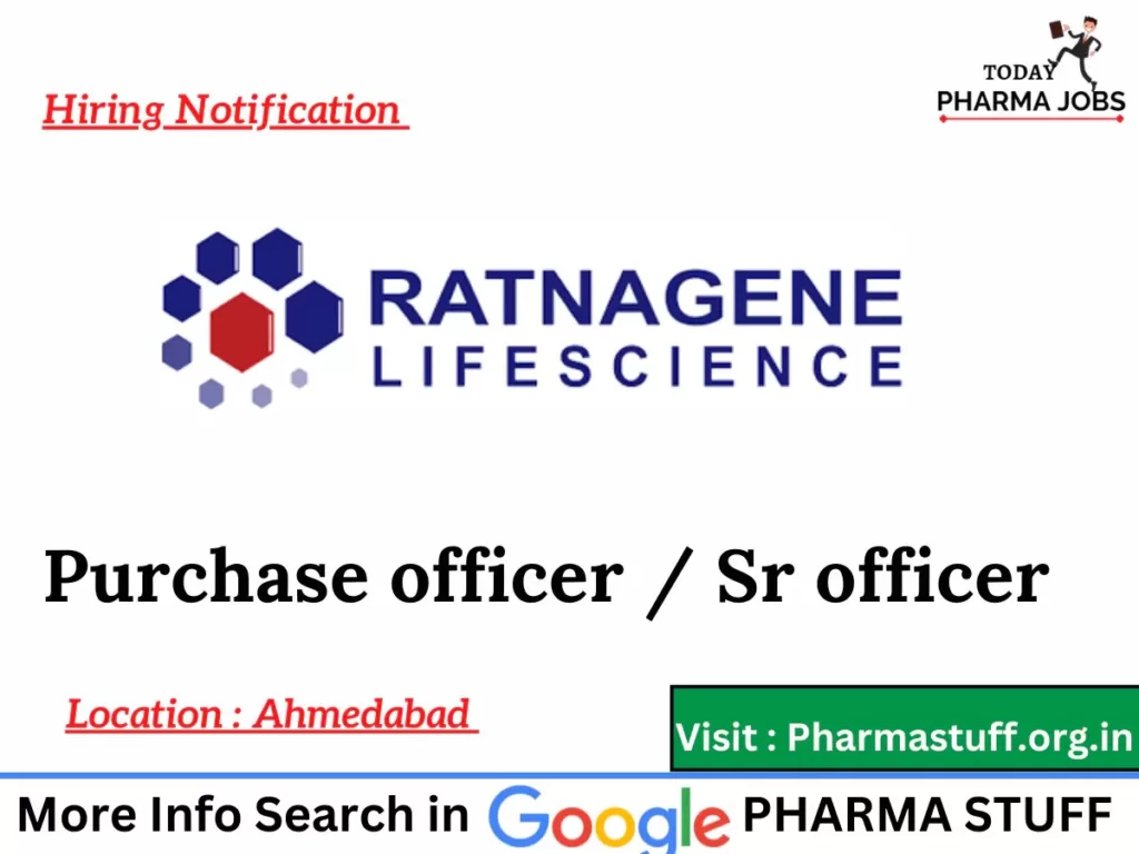 ratnagene lifescience looking for purchase officers6132660126066747839