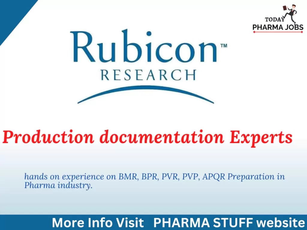 rubicon research jobs production documentation experts4571506349213471742