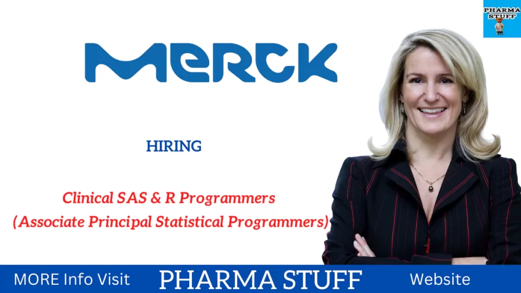 MERCK GROUP Hiring Clinical SAS & R Programmers (Associate Principal Statistical Programmers)