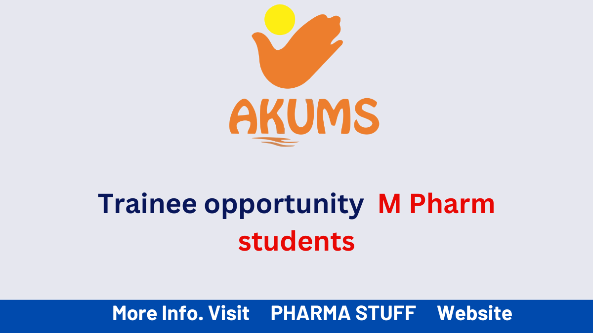 Akums Drugs and Pharmaceuticals trainee fresher job openings in Haridwar 