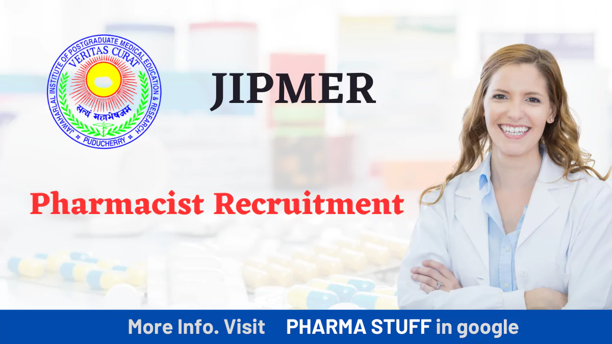 JIPMER Pharmacist Recruitment Notification 2023