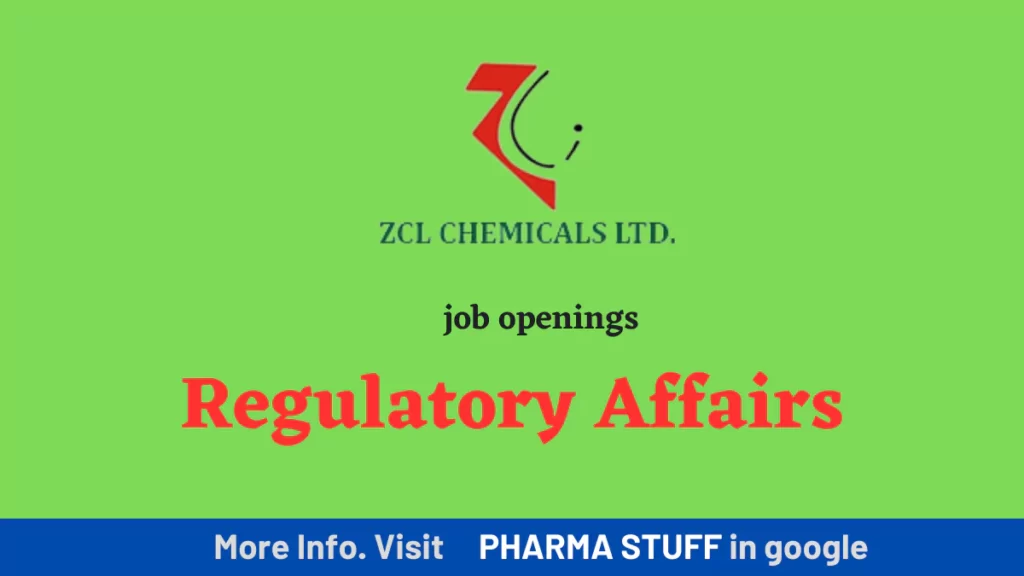 Join the Exciting World of Regulatory Affairs at ZCL Chemicals Ltd