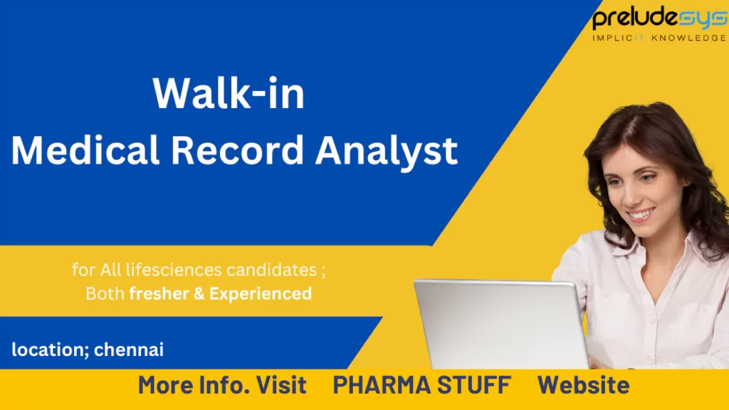 Walk-in for Medical Record Analyst