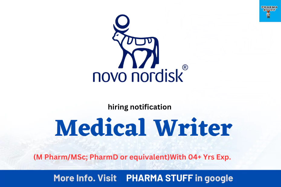 Novo Nordisk hiring Medical writers