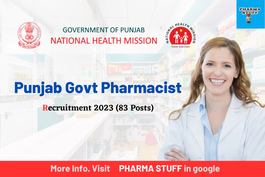 punjab govt pharmacist recruitment 2023