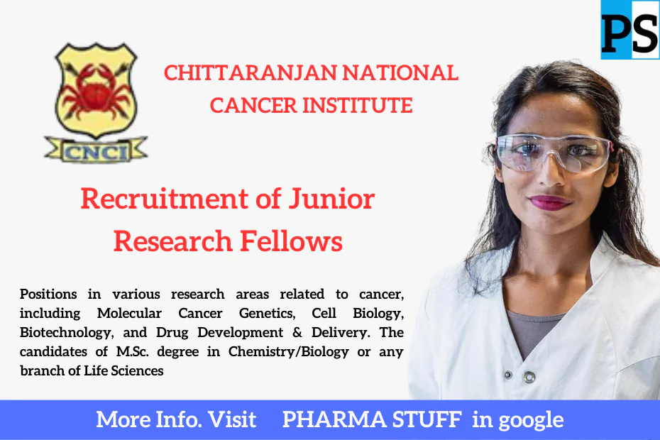 Recruitment of Junior Research Fellows at Chittaranjan National Cancer Institute