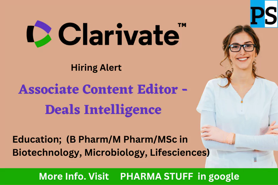 %titl clarivate job opportunities associate content editor deals intelligence