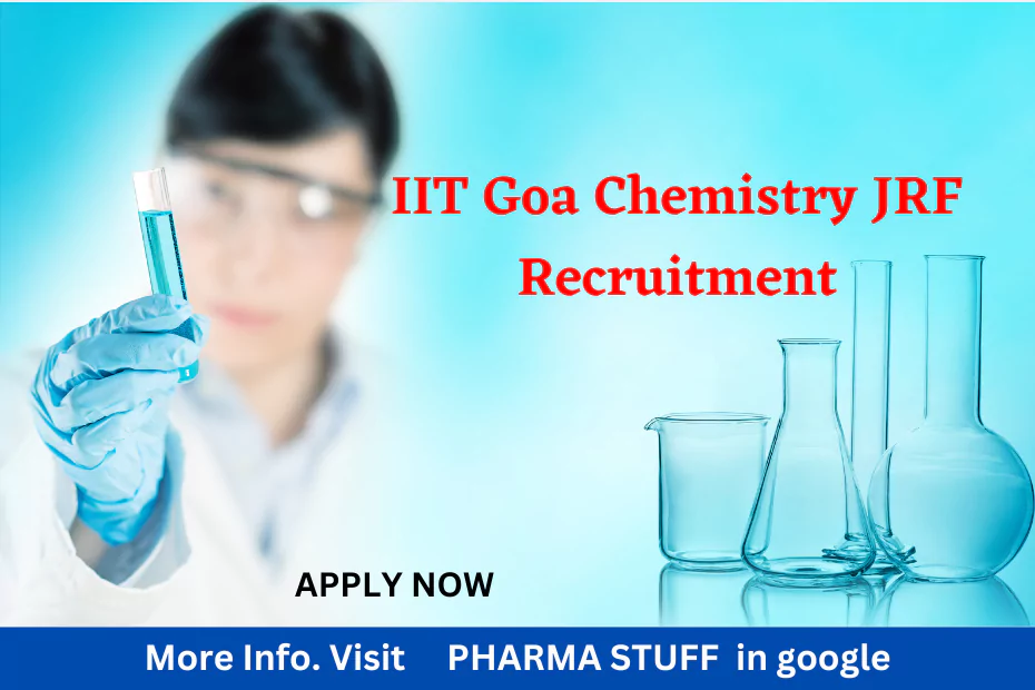 IIT Goa invites applications for Chemistry JRF Recruitment