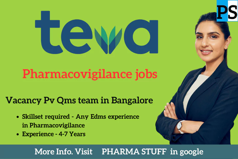 Teva PV QMS Team vacancies in Bangalore