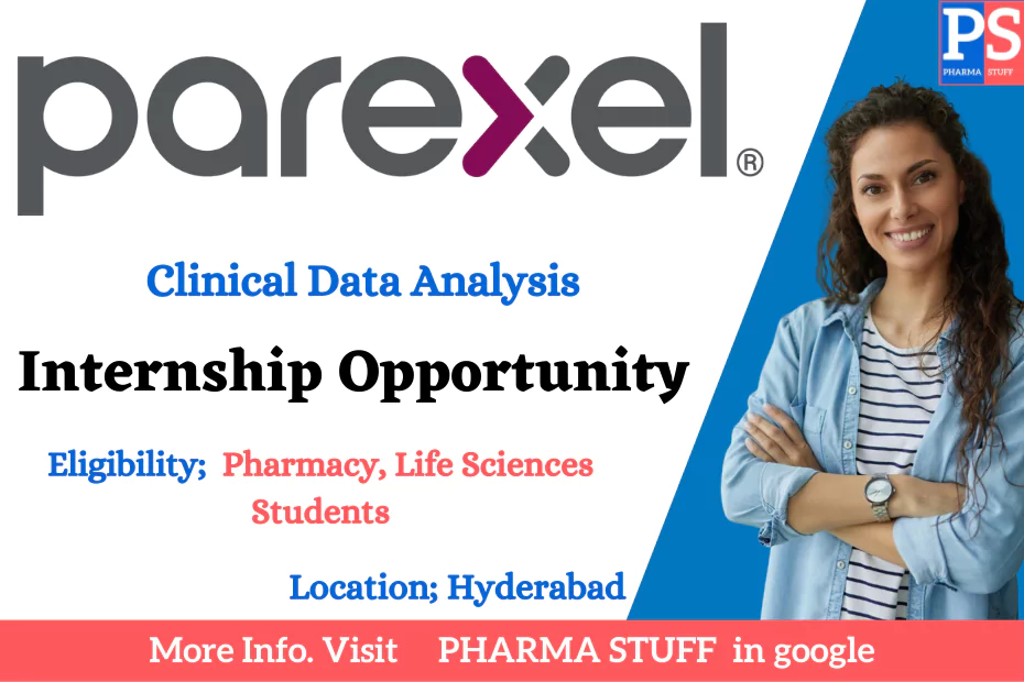 Parexel Internship Opportunity in Clinical Data Analysis for Pharmacy and lifesciences students