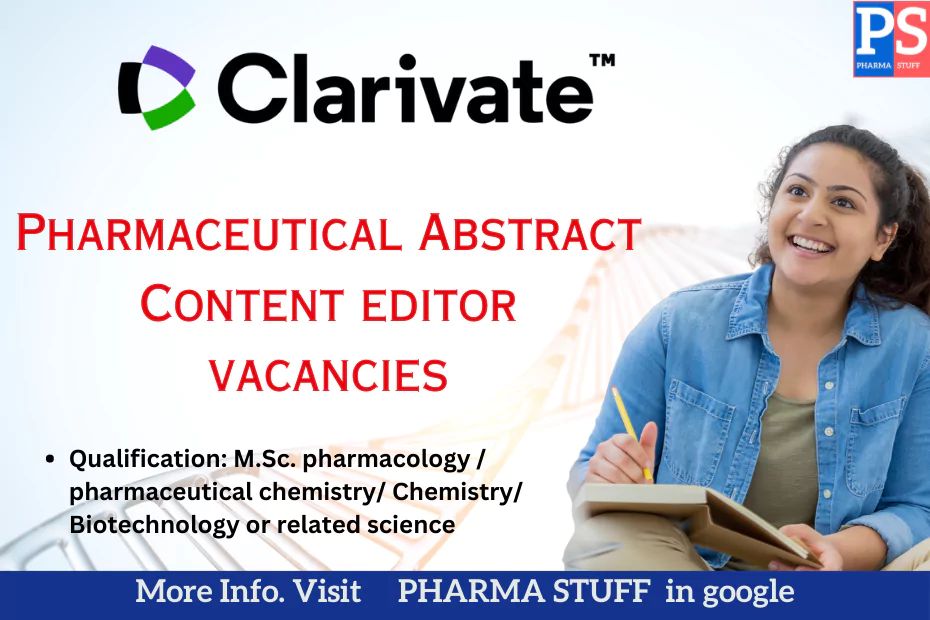 Pharmaceutical Abstract Content editor vacancies