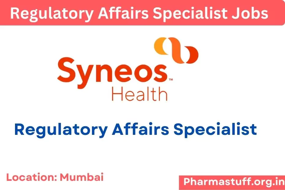 Syneos Health Hiring Regulatory Affairs Specialist
