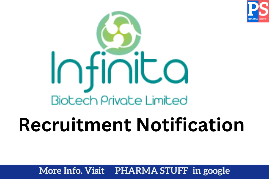 Infinita Biotech Private Limited is Hiring for the Position of QC Officer