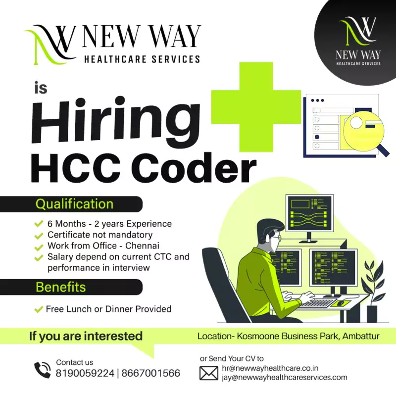New Way Healthcare as an HCC Coder in Chennai