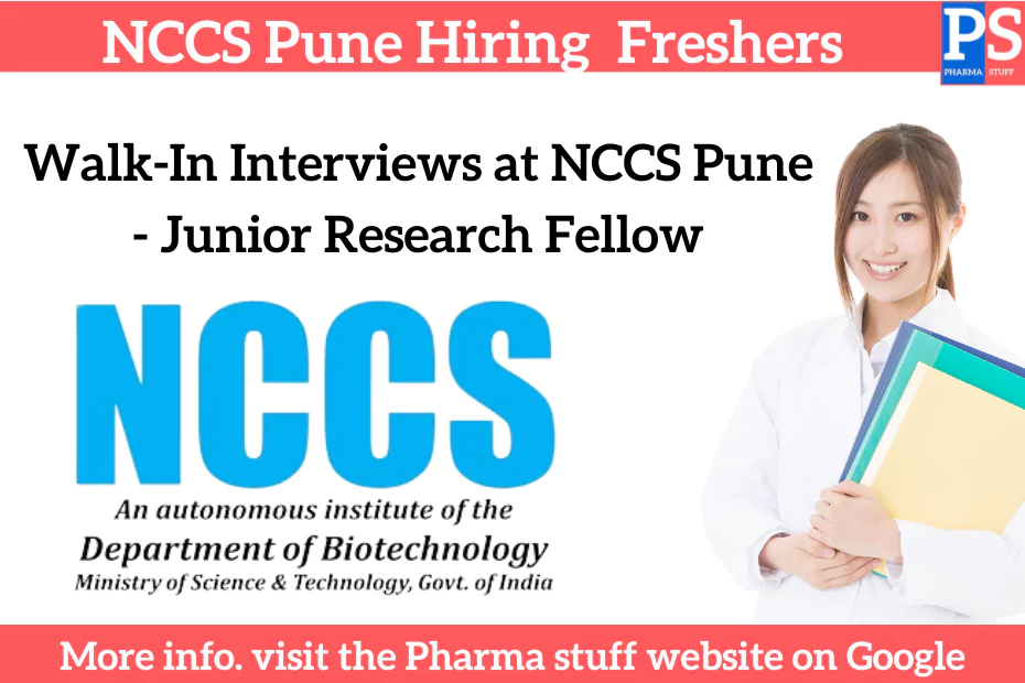 Walk-In Interviews at NCCS Pune - Junior Research Fellow