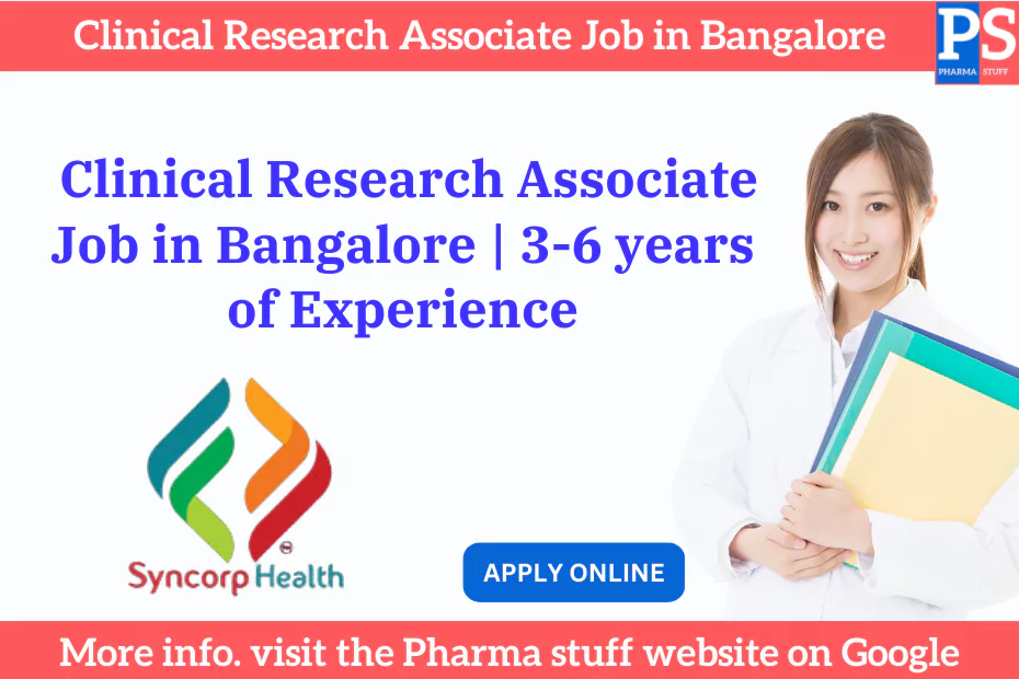 clinical research associate jobs bangalore