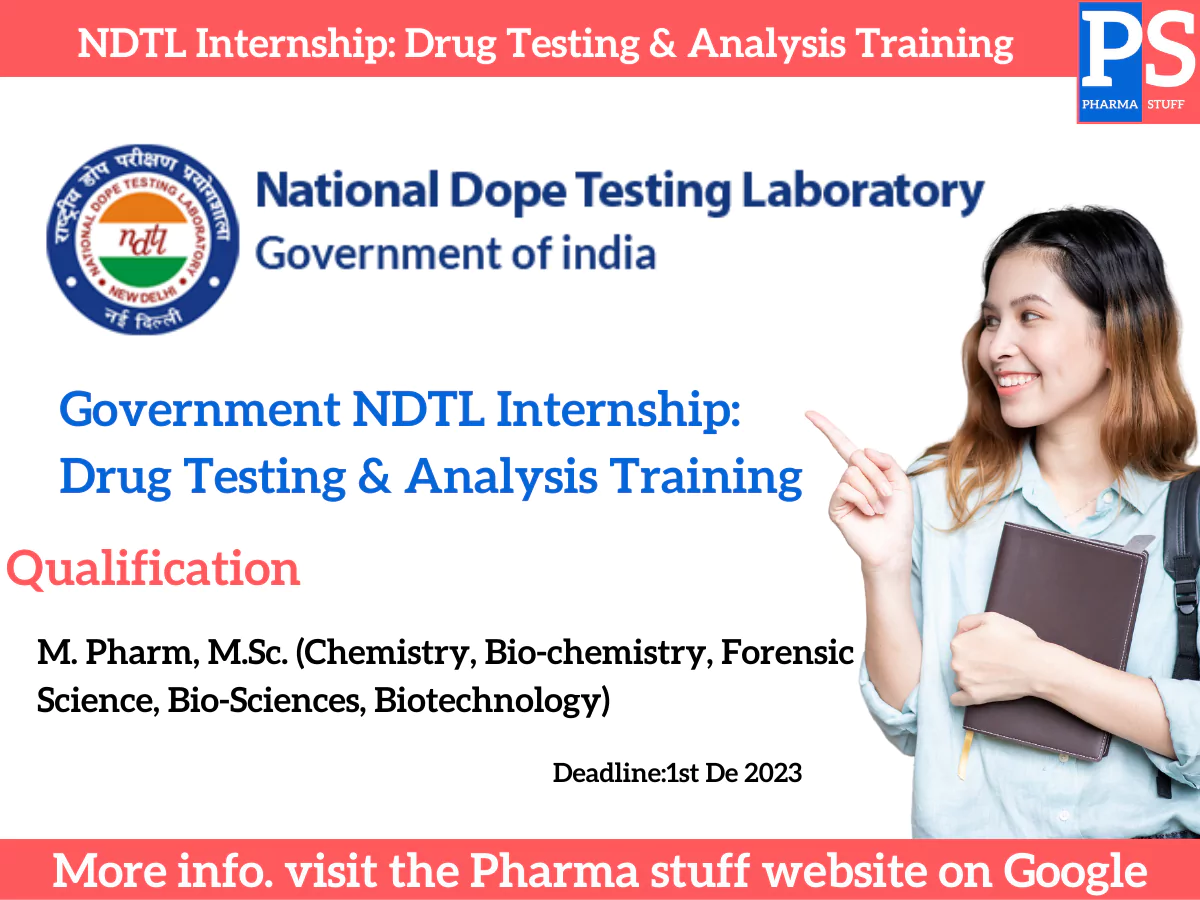 Government NDTL Internship: Drug Testing & Analysis Training