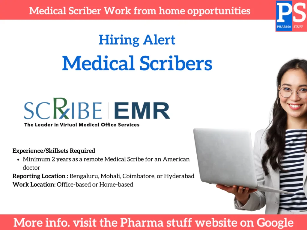 Medical Scriber Work from home opportunities