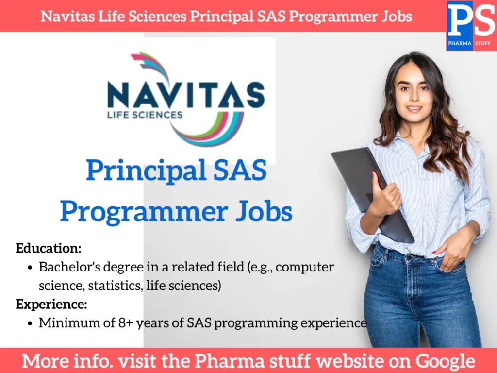 Navitas Life Sciences Principal SAS Programmer Jobs