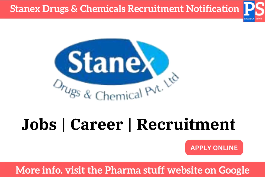 Stanex Drugs & Chemicals Recruitment Notification