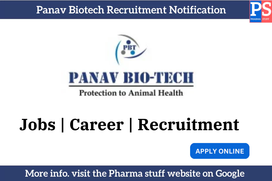 Panav Biotech Recruitment Notification