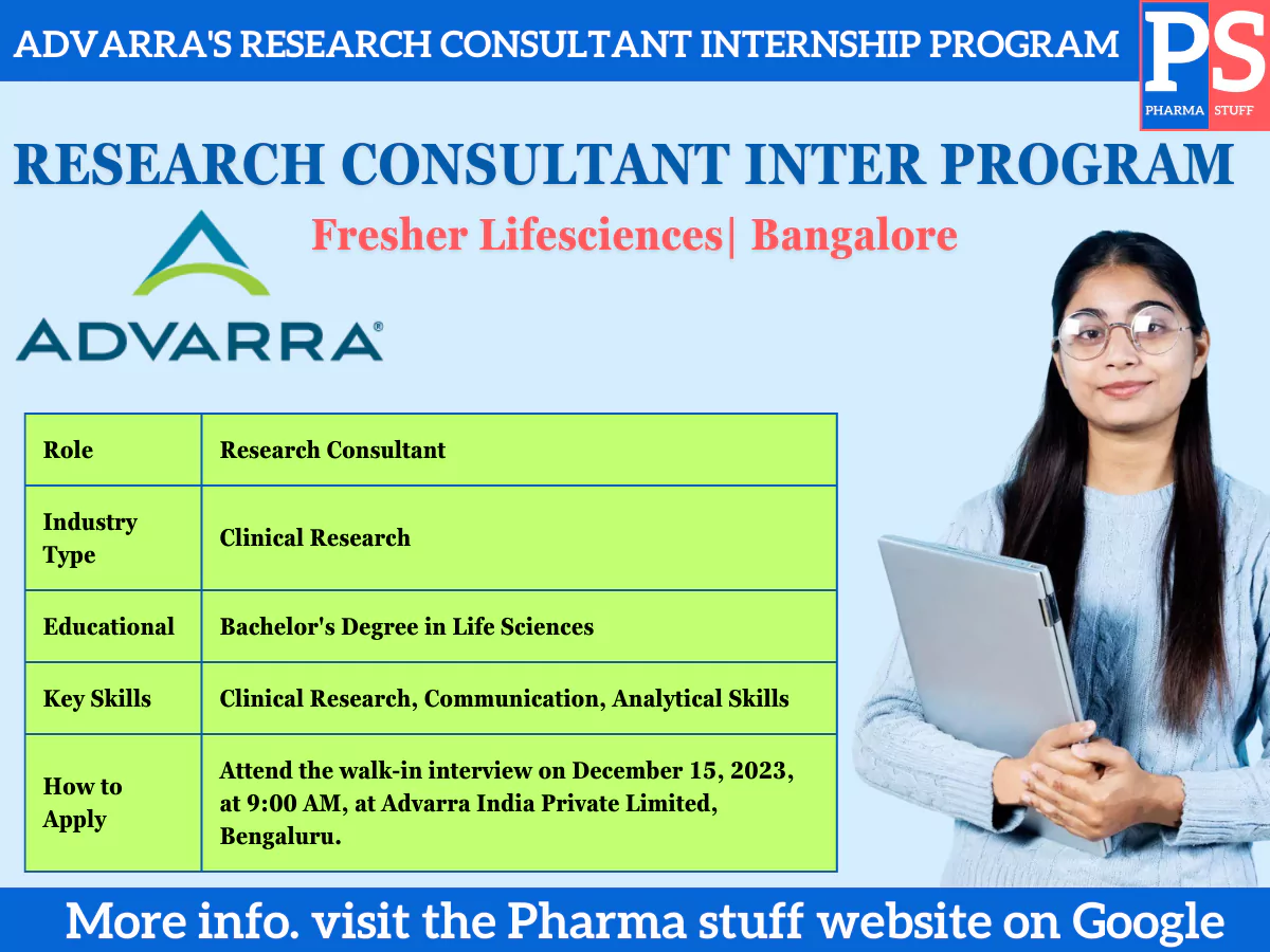 Advarra's Research Consultant Internship Program