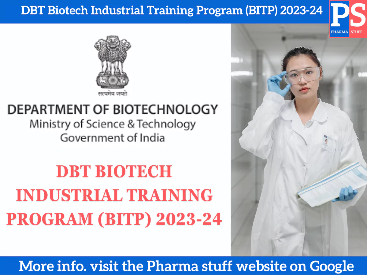 DBT Biotech Industrial Training Program (BITP) 2023-24