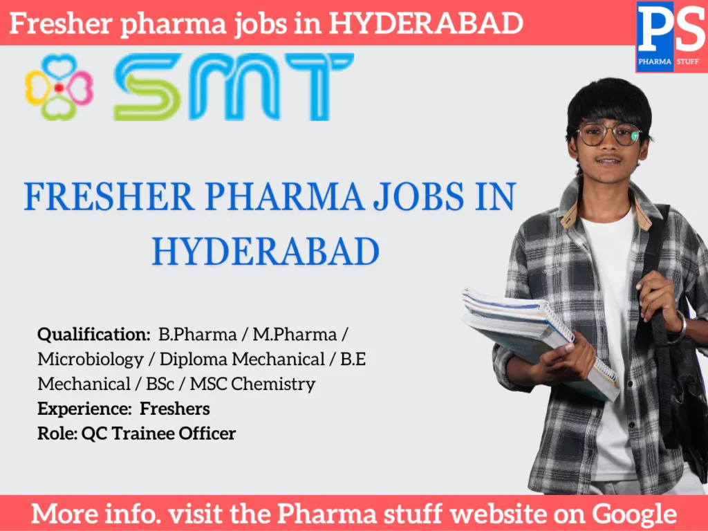 Fresher pharma jobs Walk-in Drive in Hyderabad