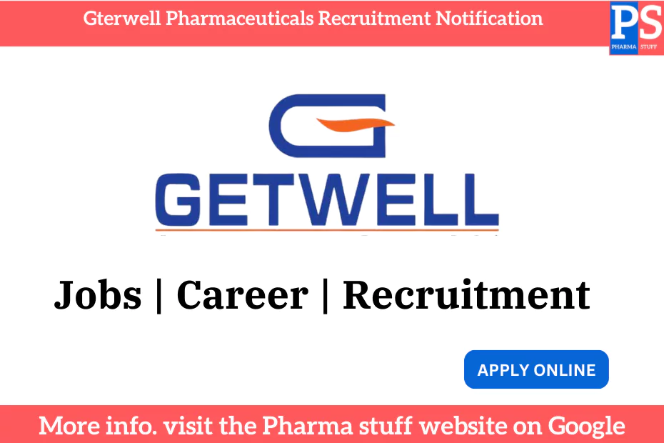 Gterwell Pharmaceuticals Recruitment Notification